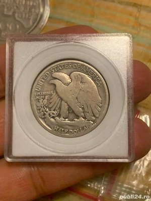 Half dollar 1945 moneda argint 