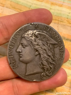 Medalie meritul agricol Franta 1883 argint