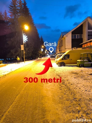 Garsonieră Predeal, renovată, mobilată, 300 m de gară