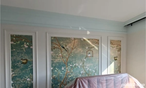 Montaj  ,tapet,  FOTO tapet  , mobilier  mic,riflajr 