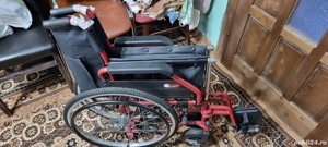Vand Scaun cu rotile pliabil, transport pacienti,  - imagine 2
