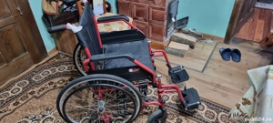 Vand Scaun cu rotile pliabil, transport pacienti,  - imagine 3