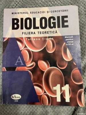 Biologie manual pentru clasa a XI-a, filiera teoretică - Tatiana Tiplic