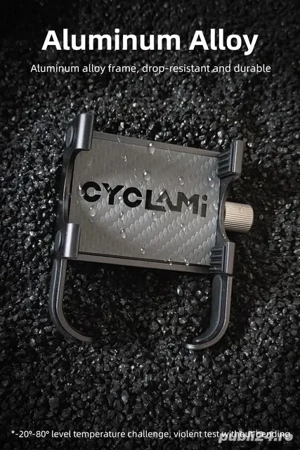 Suport aluminiu telefon oglinda motocicletă motor scuter atv Cyclami ghidon cursiera mtb smartphone - imagine 3