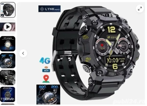 SmartWatch 4G Sim Card Dual Cameras Amoled Screen 4+64GB