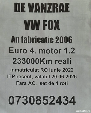 Vând mașină vw fox 2006 - imagine 6