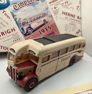 Autobuz de epoca AEC Regal Anglia, Corgi 1991, Thompson's, macheta metal noua sc 1:50