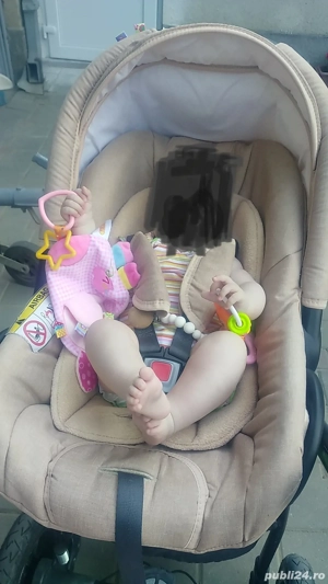 Vând Carucior 3 in 1, pliabil, in stare foarte bună