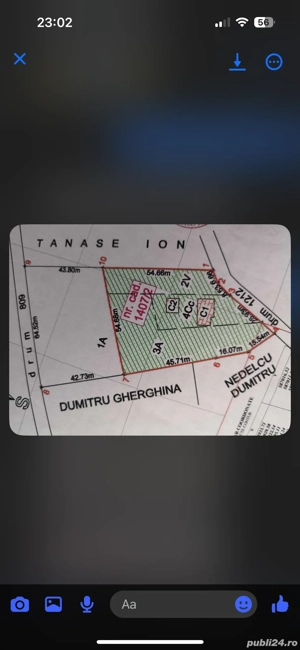 Teren intravilan 3000m, Tancabesti-Snagov, 350m de lac, deschidere 44m - imagine 3