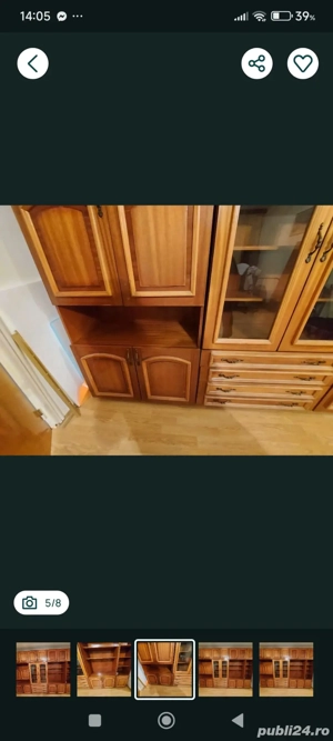Vând dulap dublu 5 polițe , lemn, Voluntari lângâ București - imagine 5