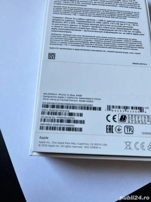 iPhone 12 Blue full box - imagine 5