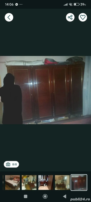 Vând ieftin mobilă solidă lemn cireș , set complet , Voluntari lângă București