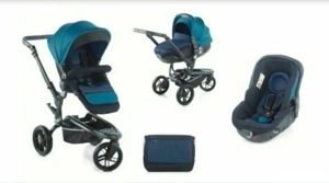Vând landou nou scoică și scaun auto (2 în 1) ,marca Jane,original,de la 0- 5 ani,cu husă antiploaie