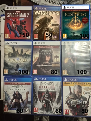 Jocuri PS4 si PS5 Ac Shadows, Ghost of Tushima, Spiderman 2, Elden Ring si altele in Timisoara