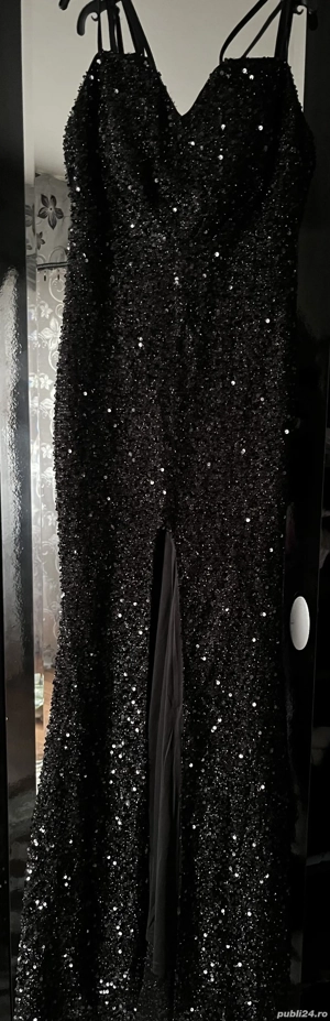 Rochie lungă cu paiete  - imagine 2