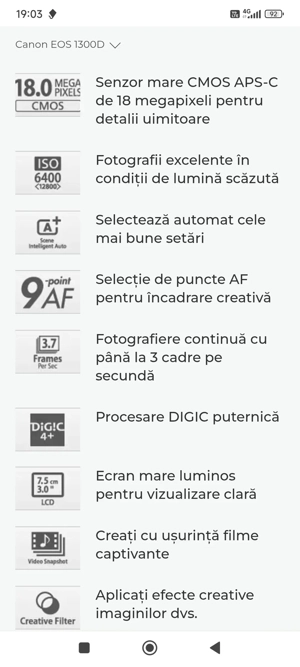 Canon Eos1300D  - imagine 4