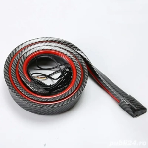 Eleron spoiler universal din carbon cu banda LED si stop frana pentru portbagaj si luneta - imagine 4