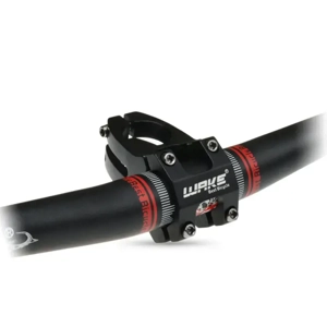 Pipa ghidon scurta pentru bicicleta MTB   WAKE 31.8 mm aluminiu, neagra - imagine 4
