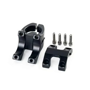 Pipa ghidon scurta pentru bicicleta MTB   WAKE 31.8 mm aluminiu, neagra - imagine 5