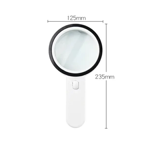 Lupa profesionala cu iluminare LED, marire 30X   lentila mare pentru vizualizare detalii - imagine 3