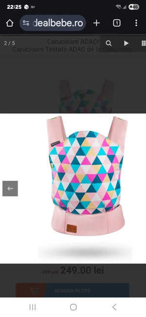 Marsupiu Kinderkraft - Marsupiu ergonomic Nino Baby Carrier