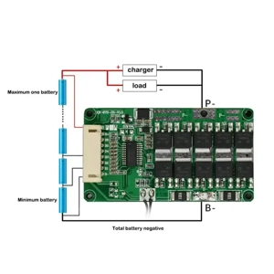 BMS 7S 24V 20A 25A   Modul Protectie Incarcare Descarcare pentru Baterii Li-Ion - imagine 3