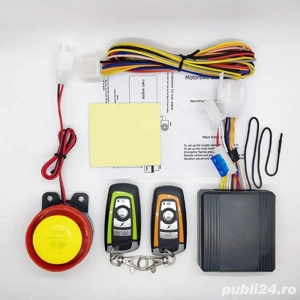 Sistem Alarmă Antifurt Motocicletă   Scuter   ATV   125 dB, 2 Telecomenzi, Control Motor - imagine 5