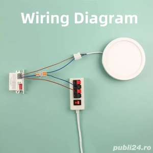 Senzor de Mișcare cu Microunde 360  pentru Tavan   Comutator Automat 220V Alb - imagine 4