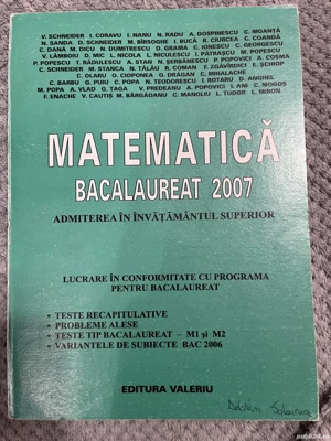Matematică Bacalaureat 2007   admiterea  n  nvătăm ntul superior - Schneider