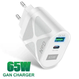 Încărcător Telefon și Tabletă 65W GaN USB-C & USB-A   Fast Charger PD QC pentru iPhone, Samsung - imagine 5