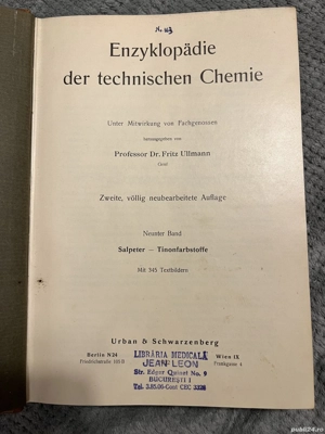 Enciclopedie de Chimie Tehnică - 1932 - Dr. Fritz Ullmann - lb. germana