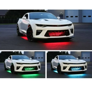 Kit Lumini LED RGB Auto Exterior   Benzi Luminoase Sub Mașină - imagine 5