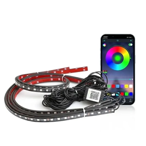 Kit Lumini LED RGB Auto Exterior   Benzi Luminoase Sub Mașină