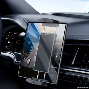 Suport Tableta Auto Bord 7-12 Inch cu Prindere in Grila de Ventilatie