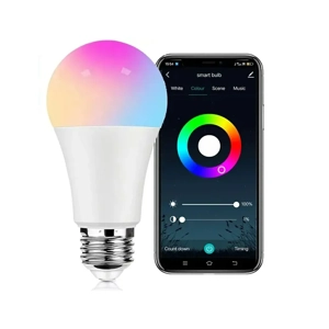 Bec LED inteligent WiFi RGB Tuya Multicolor   Control Smart de pe Telefon