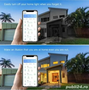 Bec LED inteligent WiFi RGB Tuya Multicolor   Control Smart de pe Telefon - imagine 5
