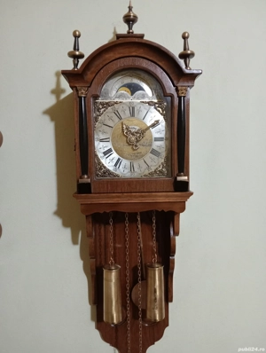 Ceas de perete cu pendul și 2 greutăți 