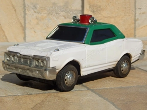 Jucarie Toyota Crown de politie tabla chinezeasca veche - imagine 3