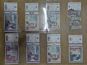 Bancnote Romania 1990 - 2005 - Seria completa - Necirculate