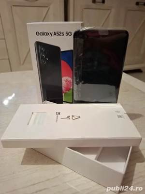 Telefon mobil Samsung Galaxy A52s, Dual SIM, 6GB RAM, 128GB, 5G, Awesome Black - imagine 2