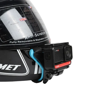 Suport Prindere Camera GoPro pentru Casca Moto   Fixare Stabila si Filmare Clara - imagine 3