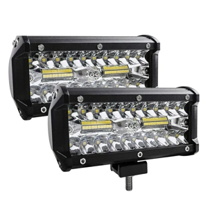 Set 2 Proiectoare LED BAR Auto 240W   24000LM, 12V 24V pentru Tractor, Camion, ATV, Offroad