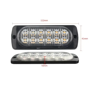 Stroboscoape galbene auto LED de calitate superioară   12V, 24V, 36V Stroboscoape galbene auto de ca - imagine 3
