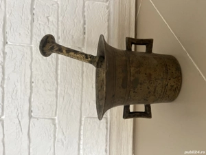 Mojar vechi din bronz alamă cu pistil   obiect vintage   decor   farmacie