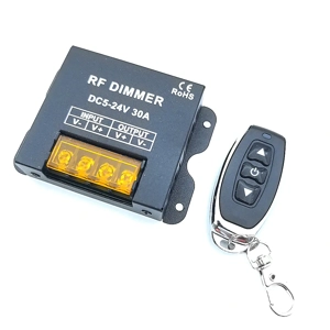 Dimmer Bandă LED 5V 12V 24V 30A cu Telecomandă RF   Controller DC pentru Benzi LED Monocrom - imagine 4