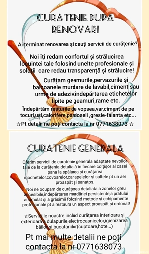 Servicii de curatenie profesionale