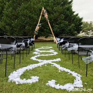 Petale trandafiri artificiale albe 500 bucăți   decor romantic pentru nuntă și evenimente - imagine 3