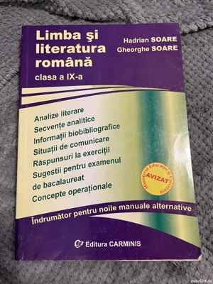 Limba şi literatura rom nă   clasa a IX-a - Hadrian Soare, Gheorghe Soare