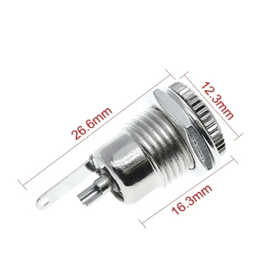 Set 5 bucati   Mufa Alimentare DC 12V 5.5mm x 2.1mm   Conector Mama - imagine 3