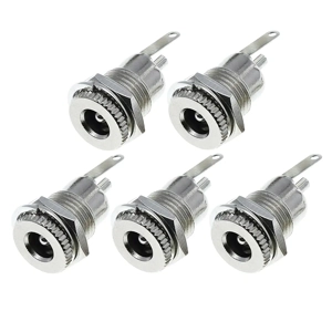 Set 5 bucati   Mufa Alimentare DC 12V 5.5mm x 2.1mm   Conector Mama